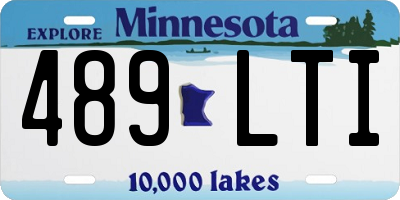 MN license plate 489LTI