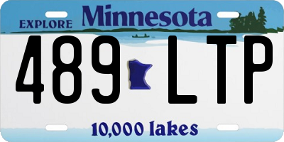 MN license plate 489LTP
