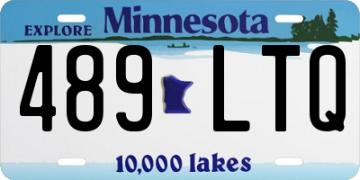 MN license plate 489LTQ