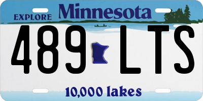 MN license plate 489LTS