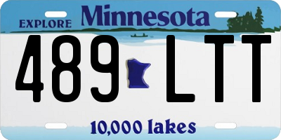 MN license plate 489LTT