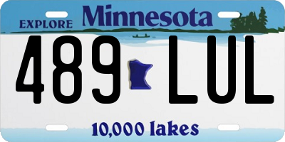 MN license plate 489LUL