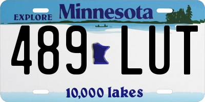 MN license plate 489LUT