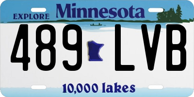 MN license plate 489LVB
