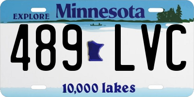 MN license plate 489LVC