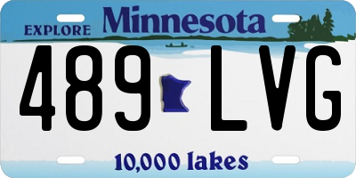 MN license plate 489LVG