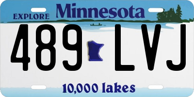MN license plate 489LVJ