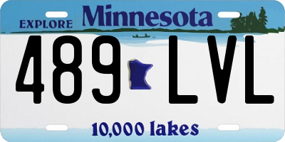 MN license plate 489LVL