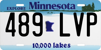 MN license plate 489LVP