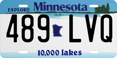 MN license plate 489LVQ