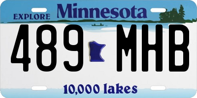 MN license plate 489MHB