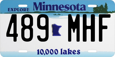 MN license plate 489MHF