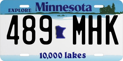 MN license plate 489MHK