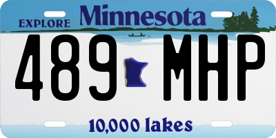 MN license plate 489MHP