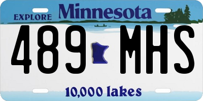 MN license plate 489MHS