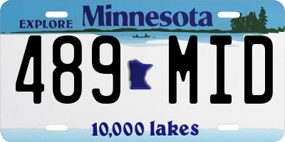 MN license plate 489MID