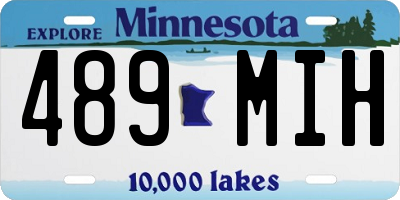 MN license plate 489MIH