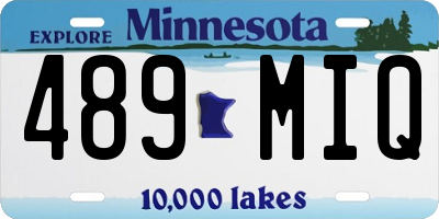 MN license plate 489MIQ