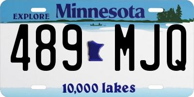 MN license plate 489MJQ