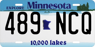 MN license plate 489NCQ