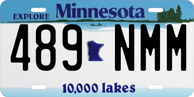 MN license plate 489NMM