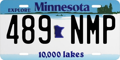 MN license plate 489NMP