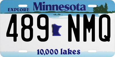 MN license plate 489NMQ