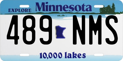 MN license plate 489NMS