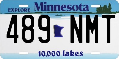 MN license plate 489NMT