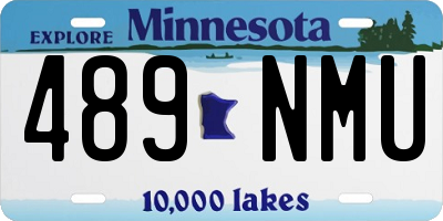 MN license plate 489NMU