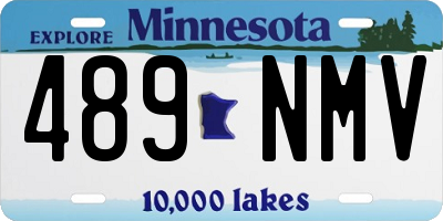 MN license plate 489NMV