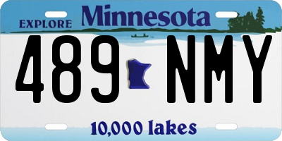 MN license plate 489NMY