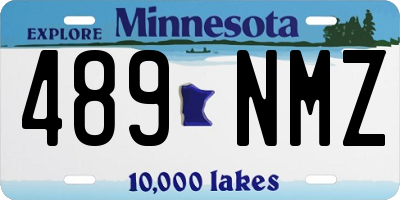 MN license plate 489NMZ