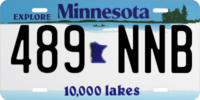 MN license plate 489NNB