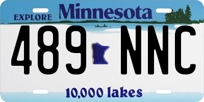 MN license plate 489NNC