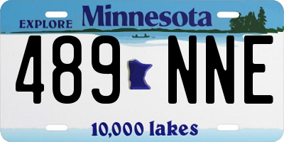 MN license plate 489NNE