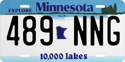 MN license plate 489NNG