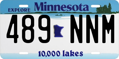 MN license plate 489NNM
