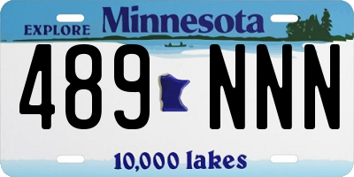 MN license plate 489NNN