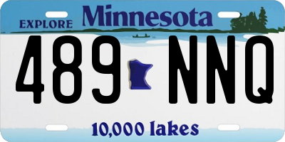 MN license plate 489NNQ