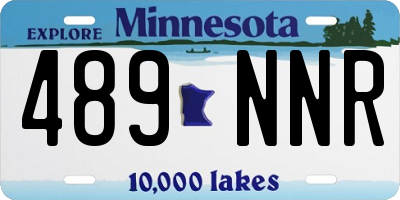 MN license plate 489NNR