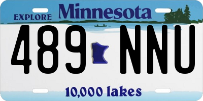 MN license plate 489NNU