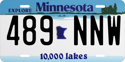 MN license plate 489NNW