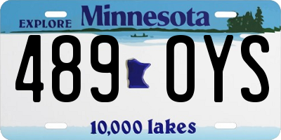 MN license plate 489OYS