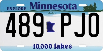 MN license plate 489PJO