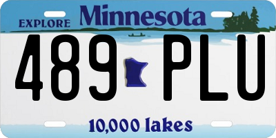 MN license plate 489PLU