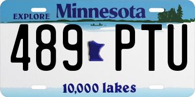 MN license plate 489PTU
