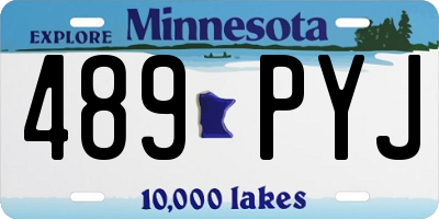 MN license plate 489PYJ
