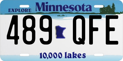 MN license plate 489QFE