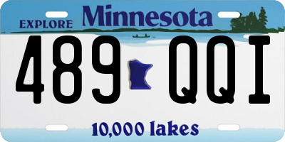 MN license plate 489QQI